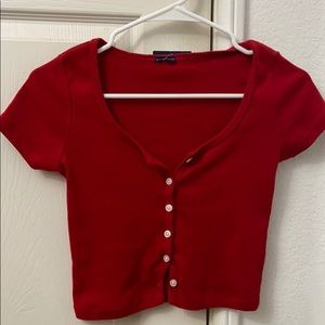 Brandy Melville Red Zelly Top